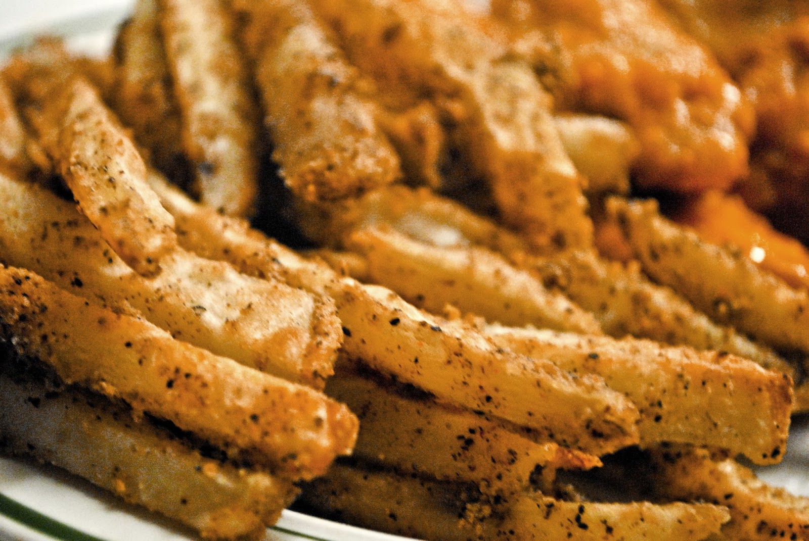 For My Love of Food Buffalo Wings and Spicy Seasoned Garlic Fries