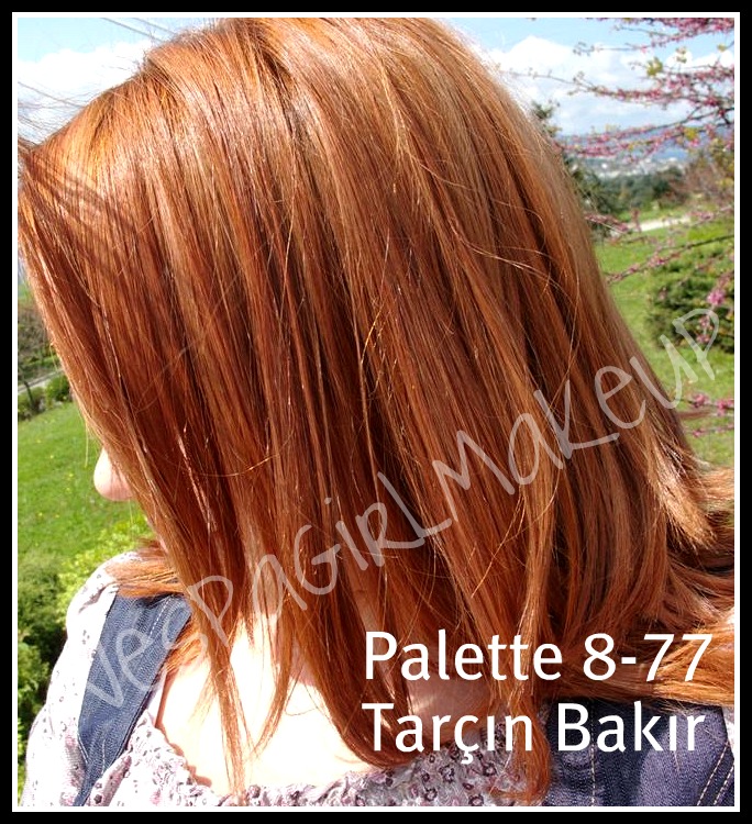 Schwarzkopf Palette 877 Tarçın Bakır Öncesi ve Sonası ♥ Vespa GirL