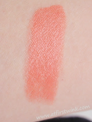 Holika Holika Heart Ful Moisture Lipstick CR301 swatched on arm