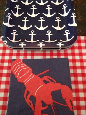 red, white, and blue nautical birthday party