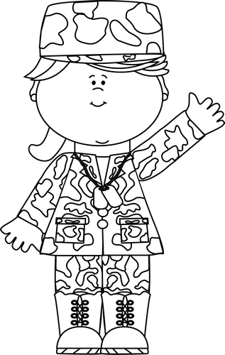 Black And White Military Clip Art For Kids Black And White Military Clip Art For Kids