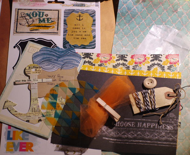 Jenn's Thoughts anchors aweigh an itty mini album tutorial