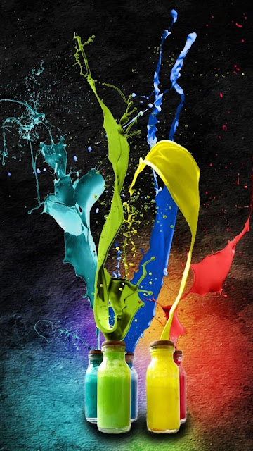 Android Image Wallpaper Abstract Color Bottles Splash