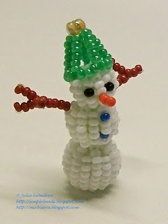 Снеговик из бисера