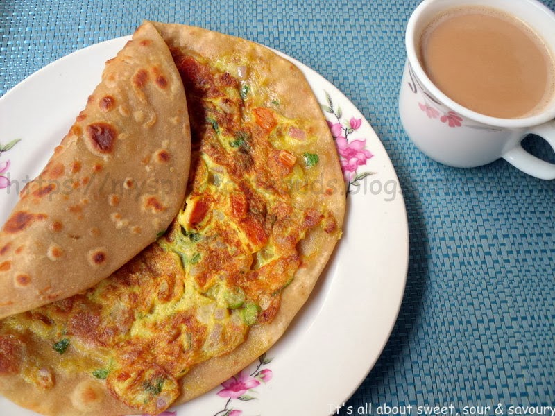 My Spicy Taste Buds Anda Paratha/Egg Paratha