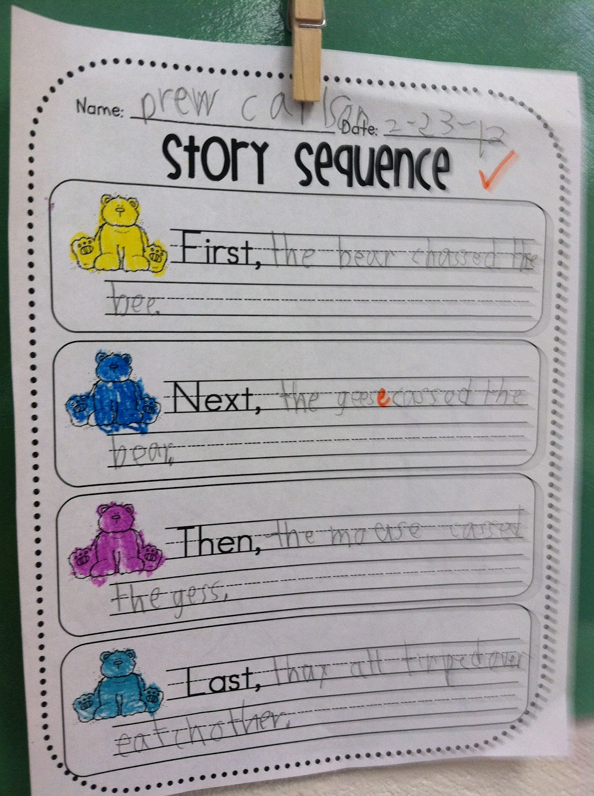 First Grade Fabulous Fish Lost! Sequencing, Multiple Meanings, ook Words