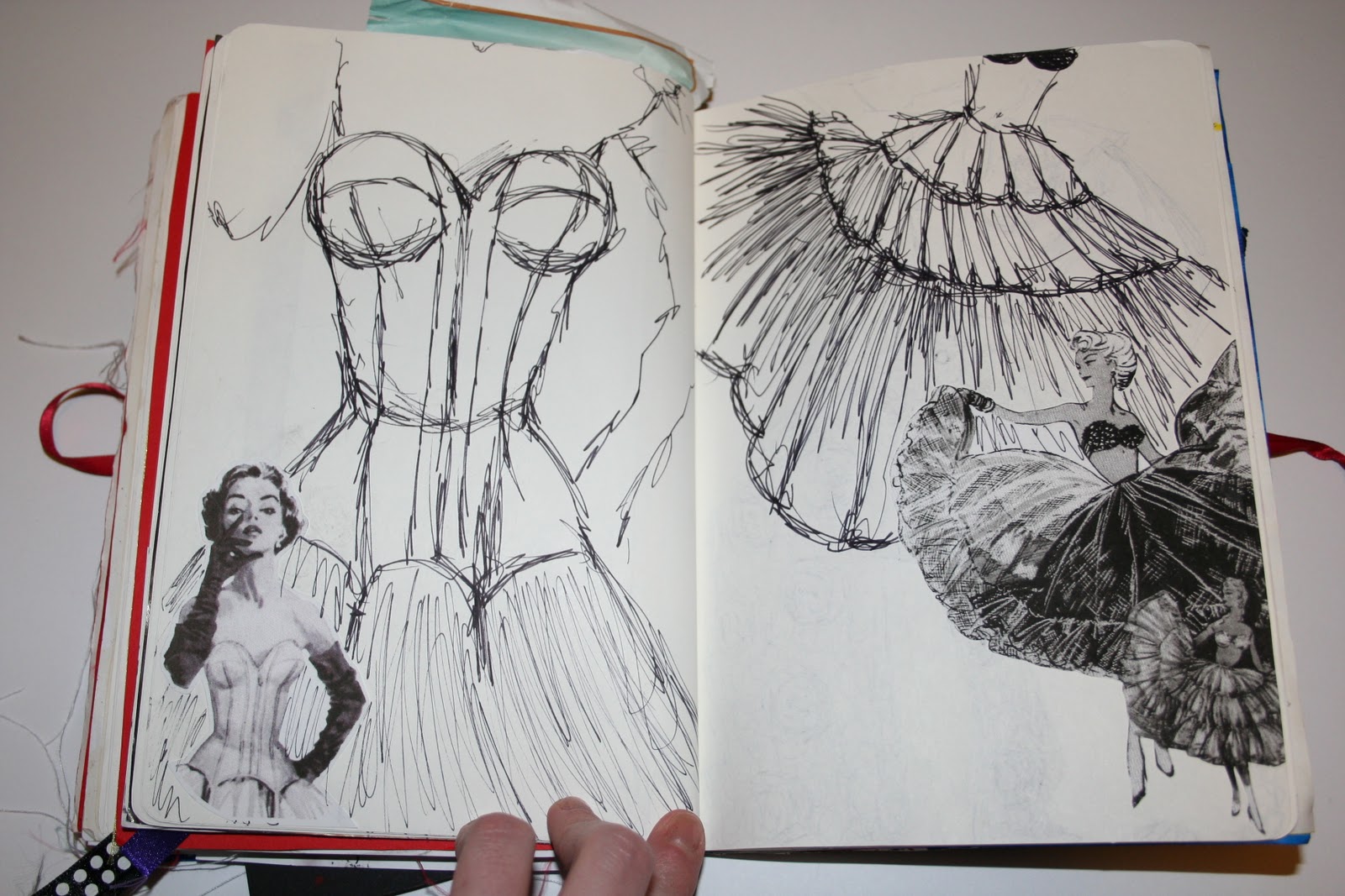 Textiles by Denise Williams A5 Sketchbook drawings