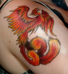 phoenix tattoos for girls