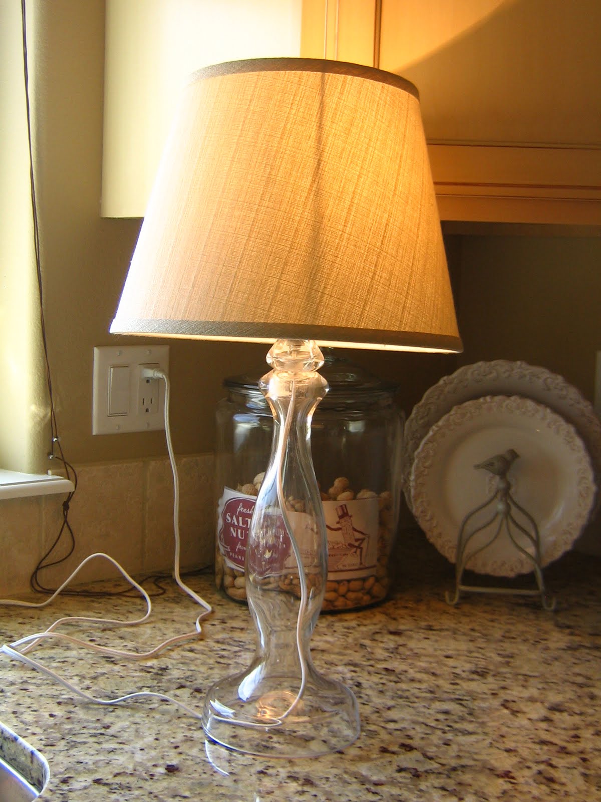 A Recycled Glass Lamp Home Is Where They Love You