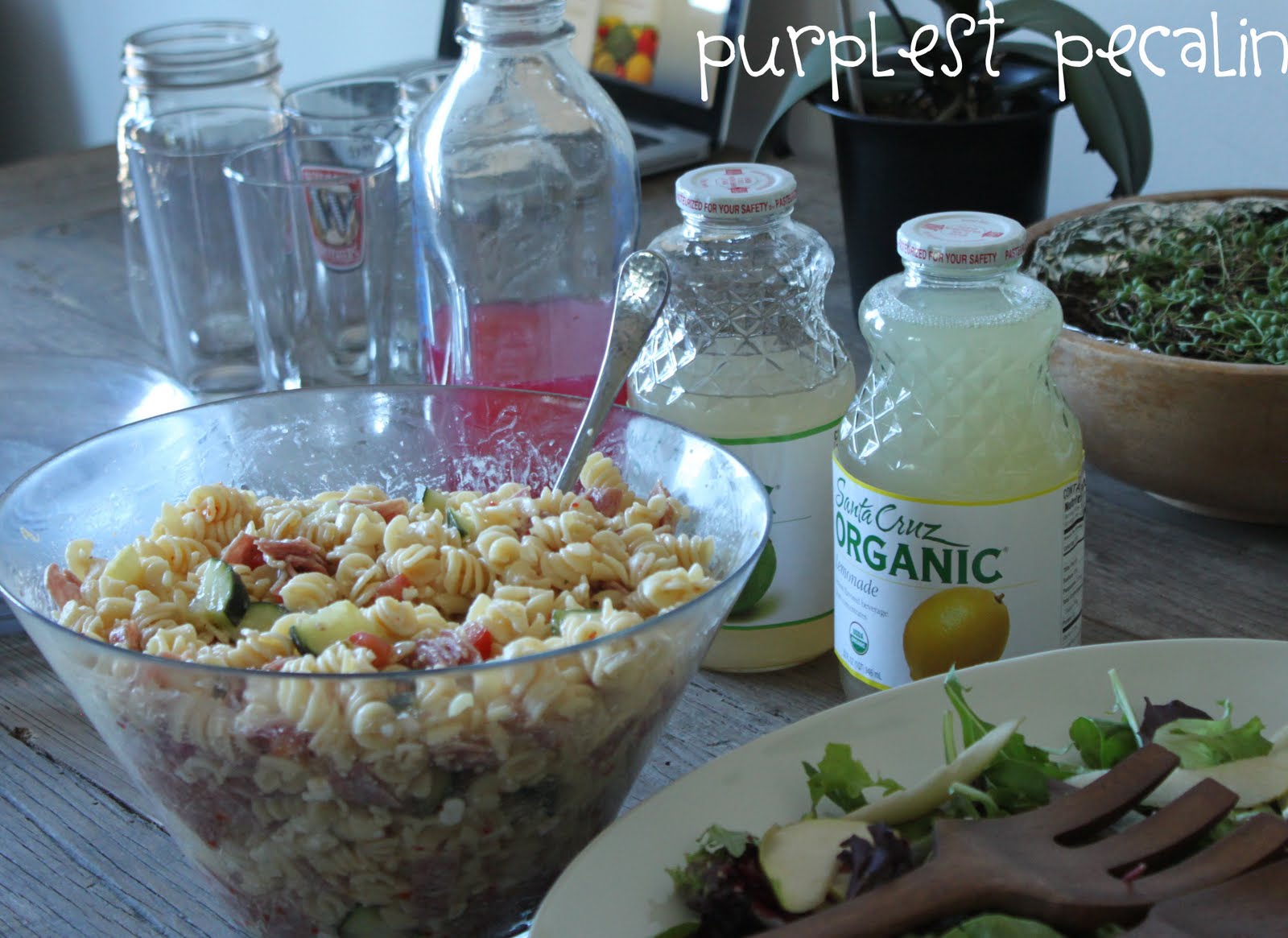 Purplest Pecalin Manhattan Deli Pasta Salad