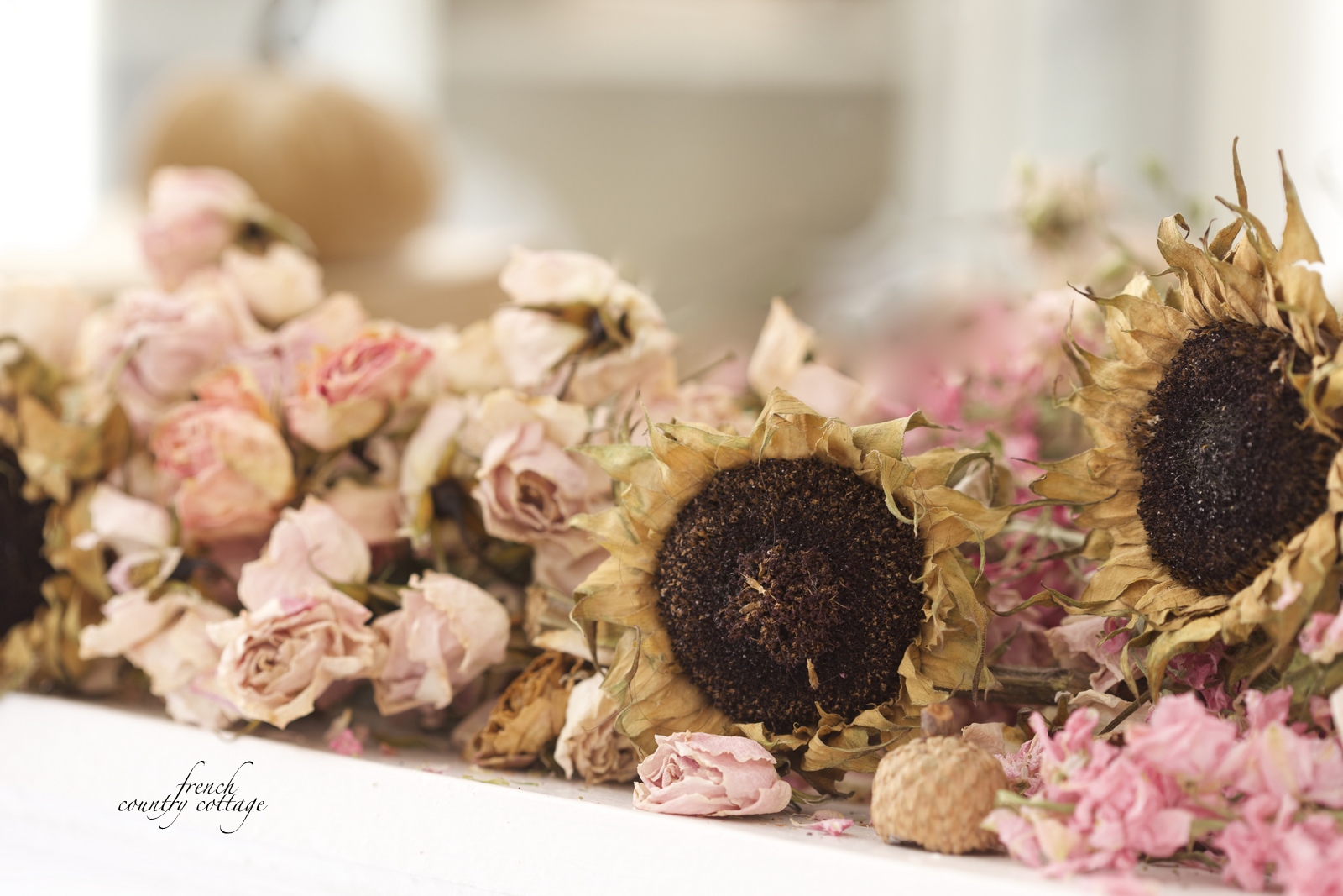 The secret to drying sunflowers FRENCH COUNTRY COTTAGE