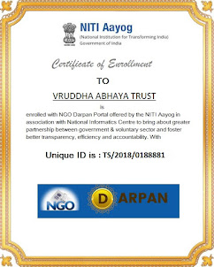 NITI Aayog Darpan Certificate of Enrollment