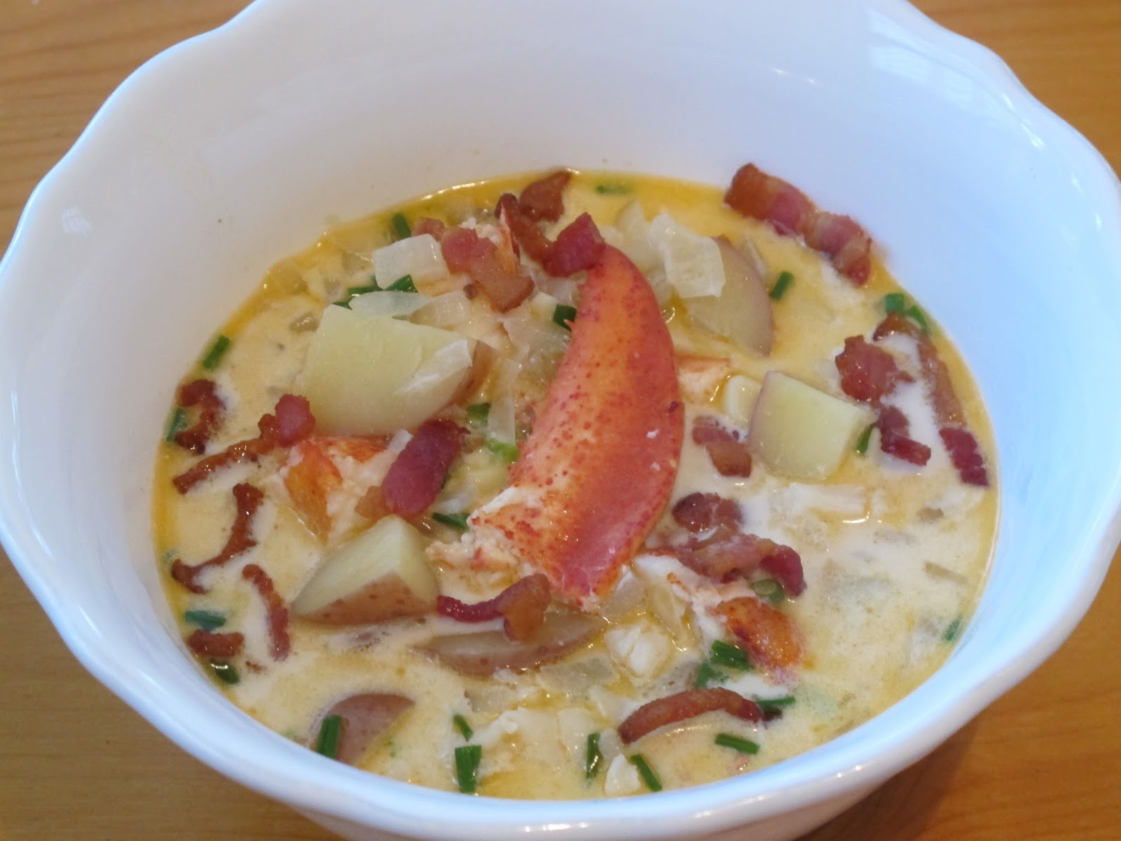 Kitchen Sink Diaries Lobster, Corn, & Bacon Chowder