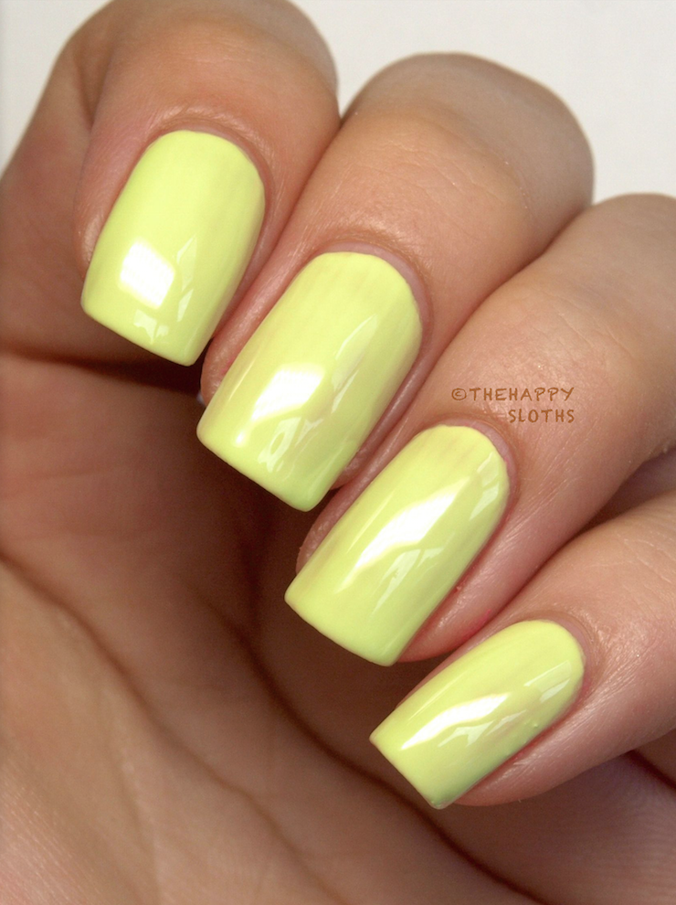Nicole by OPI Seize the Day Summer 2014 Lay it on the Lime Review Swatch