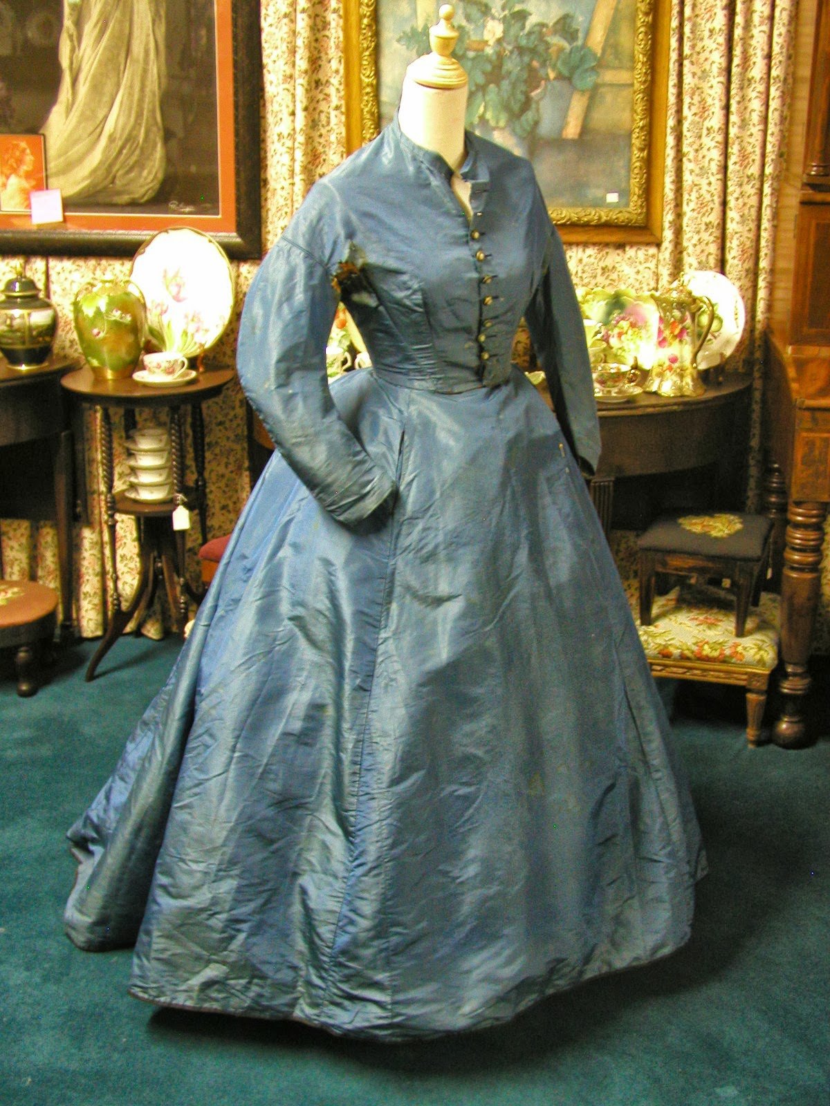 All The Pretty Dresses 1860's American Civil War Era Blue Dress