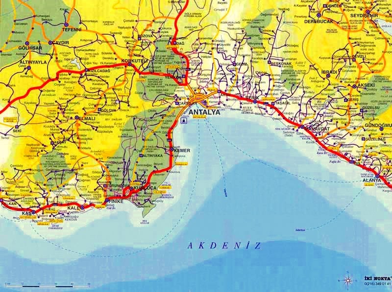 Antalya Map ANTALYA CITY BLOG
