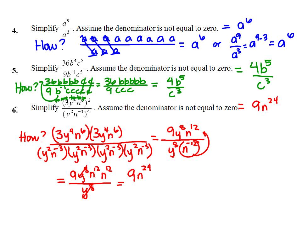 Ms. Hale's Math Page: Algebra: Polynomials REVIEW SOLUTIONS