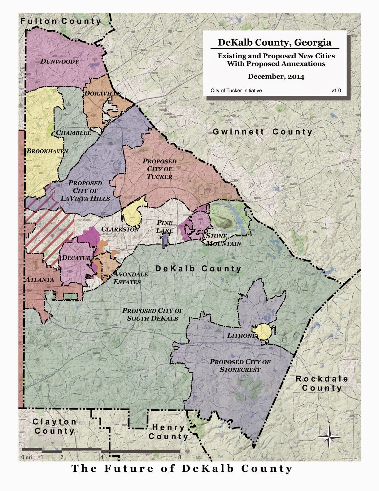 Unincorporated Dekalb County Map The City Of Tucker Initiative: 2014