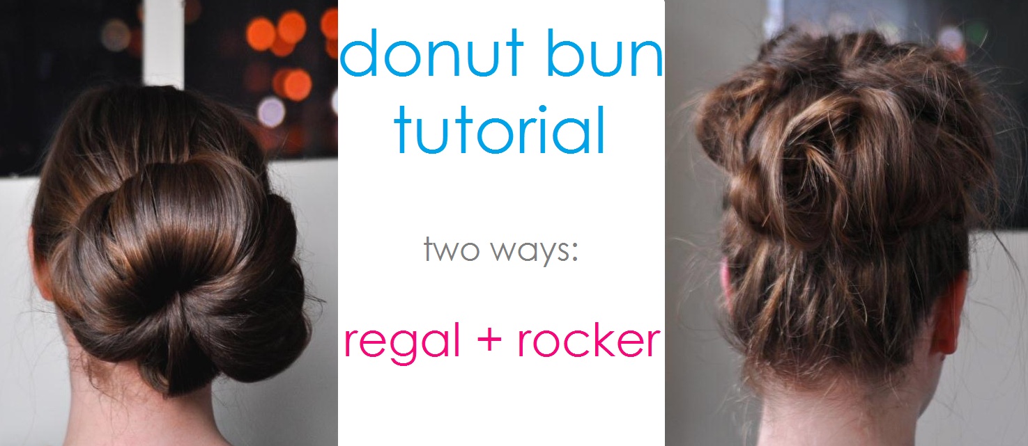 Ducklings In A Row Hair + DIY Tutorials Donut Bun Tutorial Two Ways