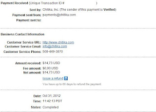 Chitika Payment Proof