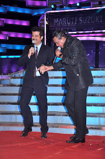 Anil Kapoor and Mithun at Dance India Dance's grand finale