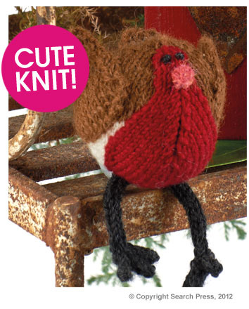 Eight-by-Six: Knit a festive Robin (free pattern link)