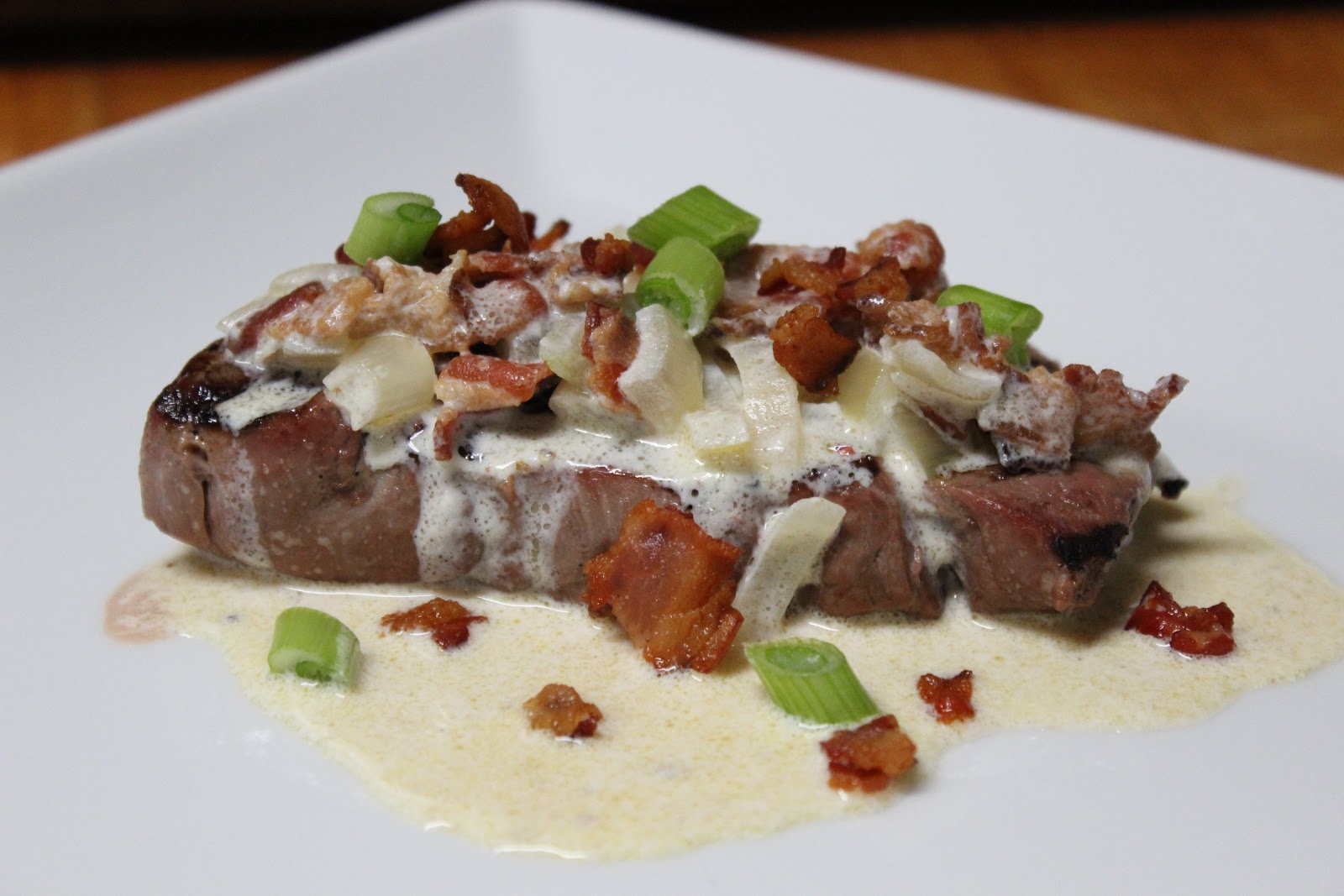 Food for Hunters Grilled Venison with Buttery Bacon Cream Sauce