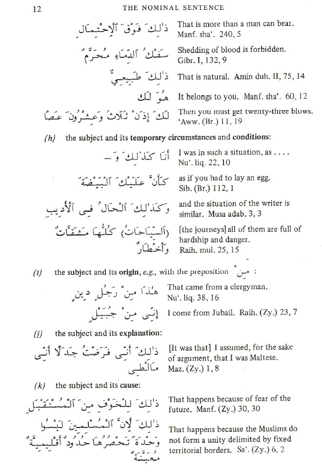 Syntax of Modern Arabic Prose: The simple sentence
