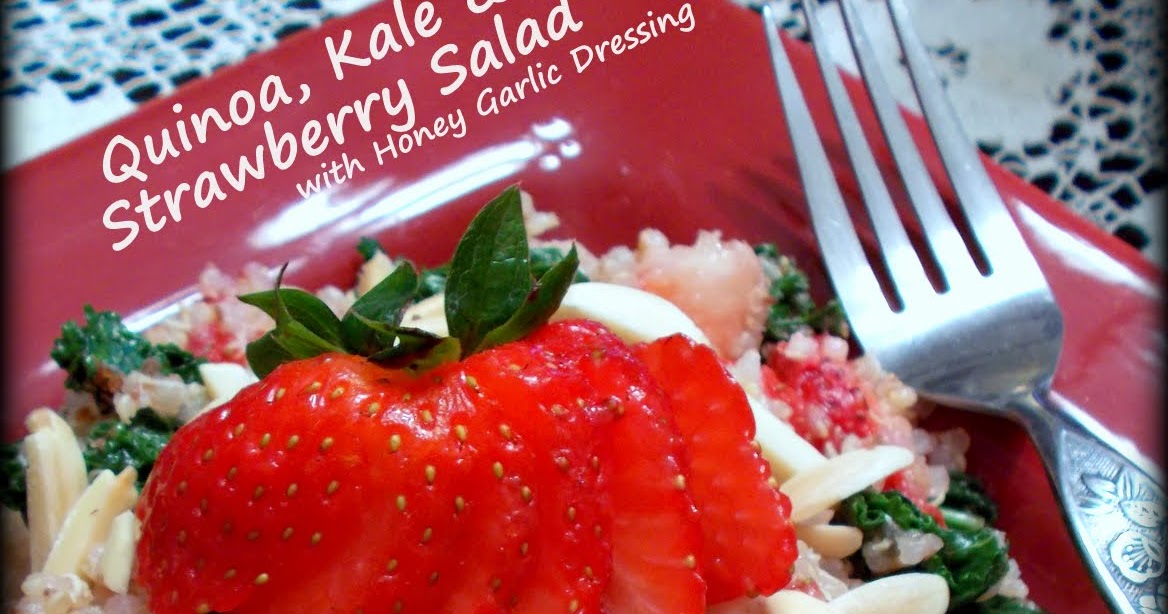 Watching What I Eat Quinoa, Kale & Strawberry Salad Celebrating