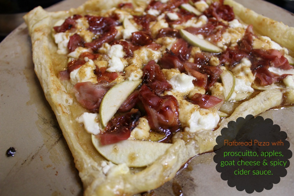 The {thank}Full Tummy Prosciutto, Apple, Goat Cheese & Cider Sauce
