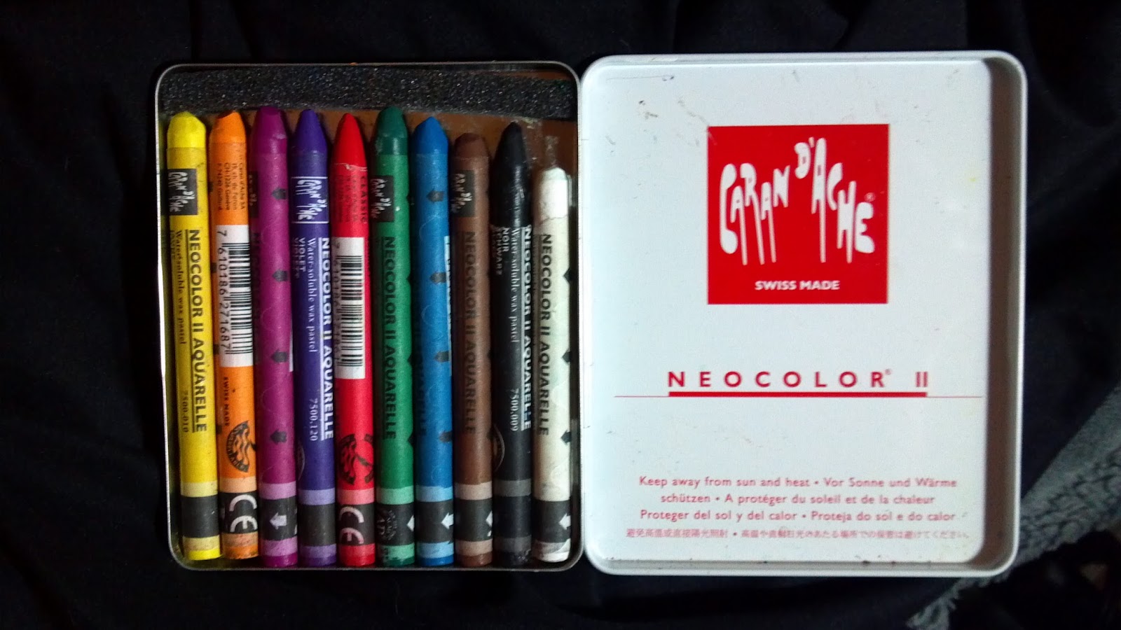 Watercolor Crayons: Caran D'ache Neocolor II