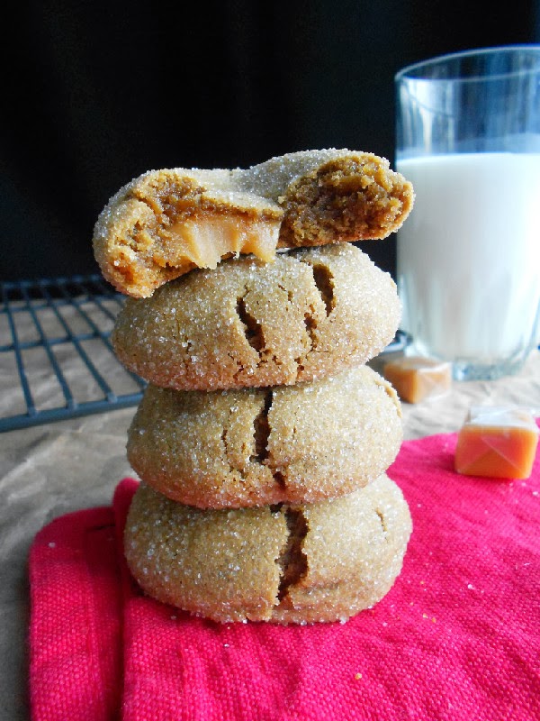 CaramelStuffed Molasses Cookies Confessions of a Confectionista