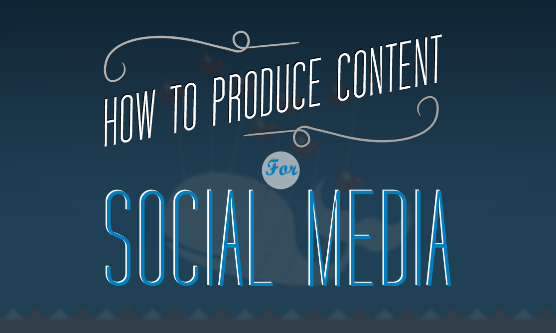 How To Produce Content For Facebook, Twitter, Instagram, LinkedIn, Tumblr and Snapchat- infographic