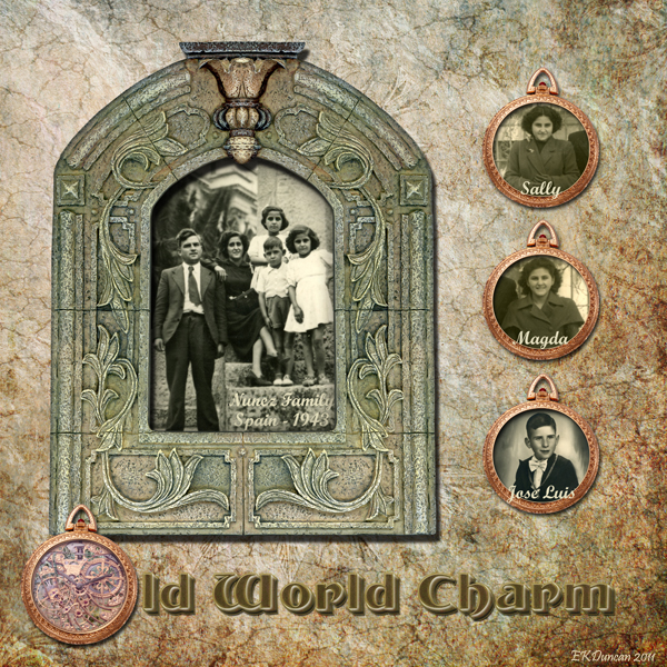 EKDuncan My Fanciful Muse EKD "Old World Charm" Digital Scrapbook