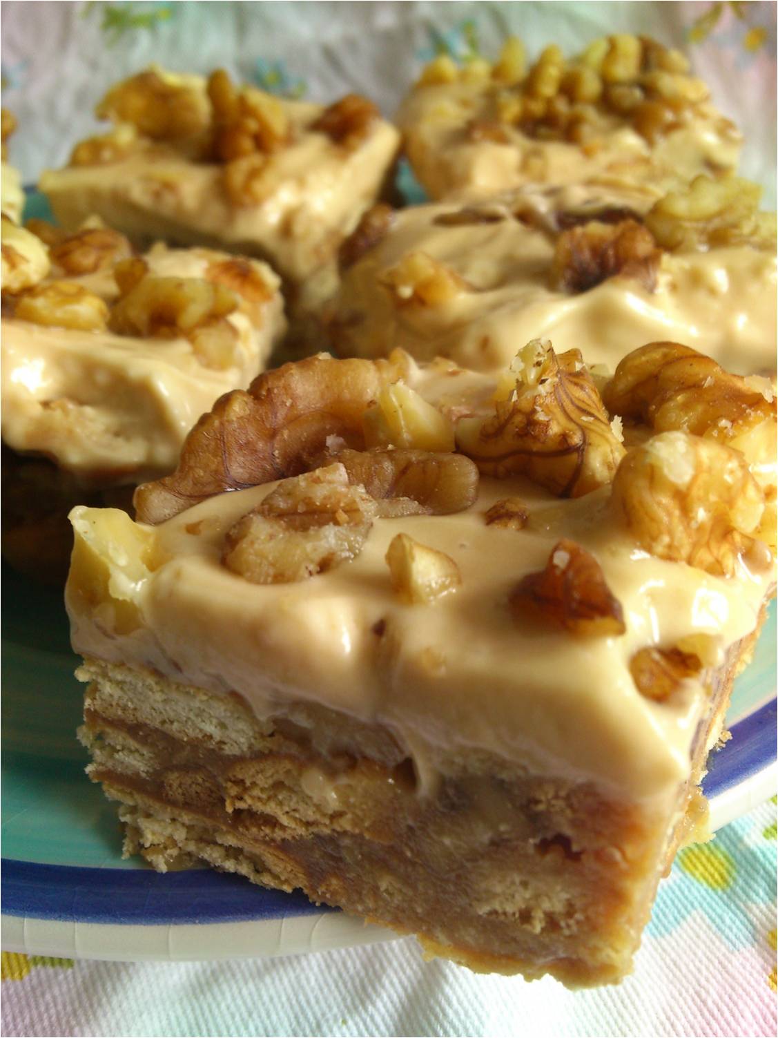 Utterly Scrummy Food For Families Walnut and Coffee Fudge Slice (No