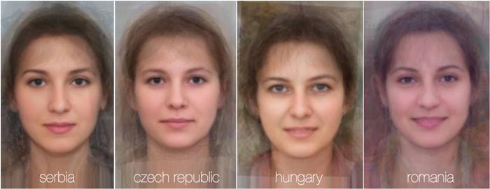 FaceResearch.org, a site run by two psychologists at the University of Aberdeen in Scotland, features software that can average together faces from thousands of photos. These images purportedly show the average face of women from 40 different nationalities.