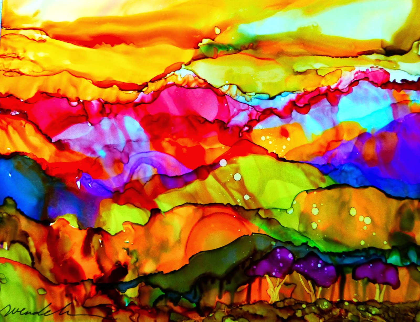 How to Paint with Alcohol Inks, by Wendy Videlock How to Paint with Alcohol Inks