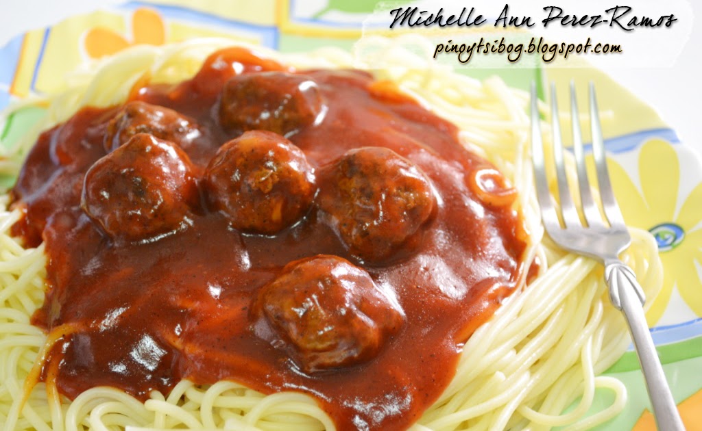 Pinoy Tsibog Spaghetti Meatballs