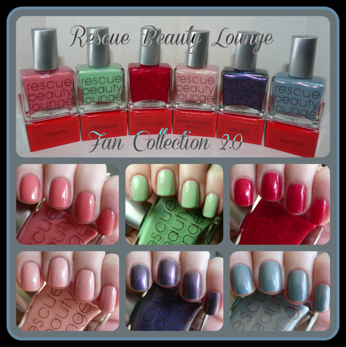 Pointless Cafe: Rescue Beauty Lounge - Fan Collection 2.0 Swatches and  Review