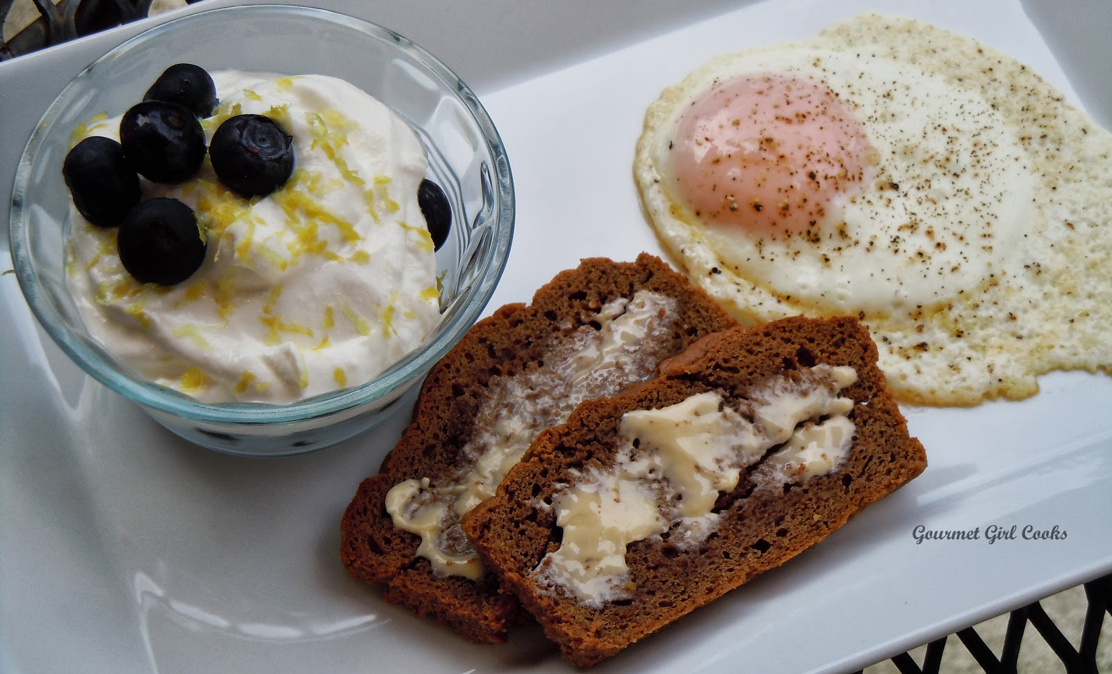 Gourmet Girl Cooks Almond Flax Bread Toast w/ Breakfast!