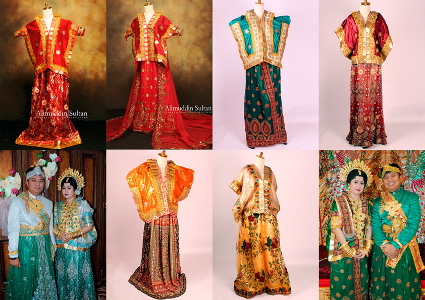 baju pengantin bugis modern warna merah