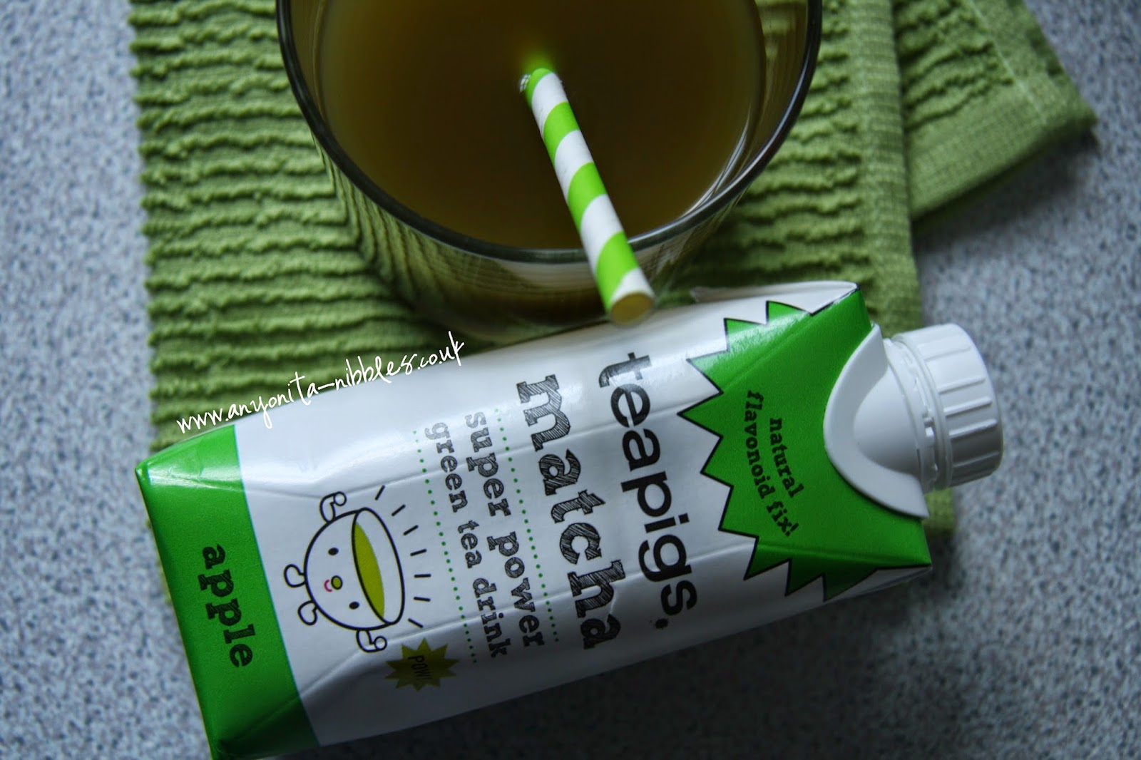 Apple flavoured Teapigs Matcha Super Power Green Tea Drink from www.anyonita-nibbles.co.uk