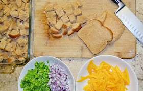 Ham and Broccoli Breakfast Strata >> Over The Apple Tree