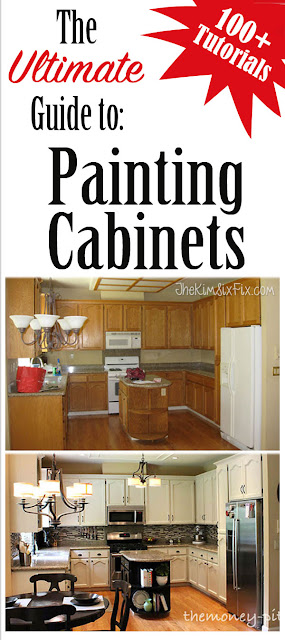 More than 100 different tutorials on how to paint your cabinets.  Sorted by paint type, sanding, priming, and more!  The BEST collection of painting tutorials available today. 