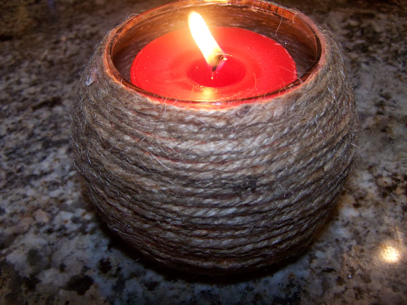 My Crafty World Twine Candle Votive