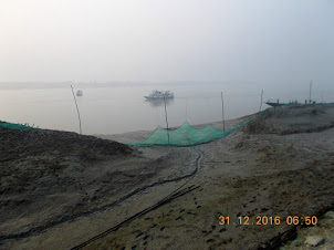 "Fishing Nets" across a small portion of Pakharala village  at "Low Tide"