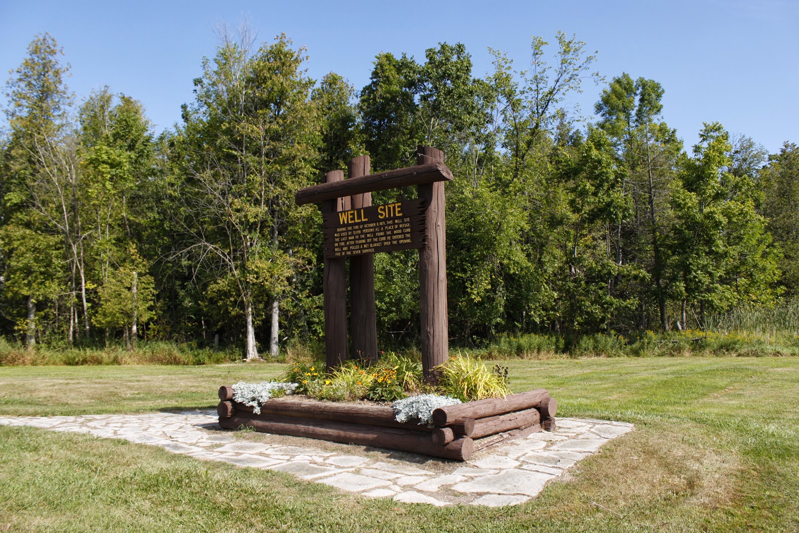 Wisconsin Historical Markers Well Site (Peshtigo Fire)