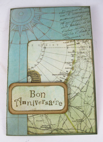 Carte d'anniversaire voyageur #carterie #scrabooking #diy #voyage #aventure  #globetrotter #happyb…
