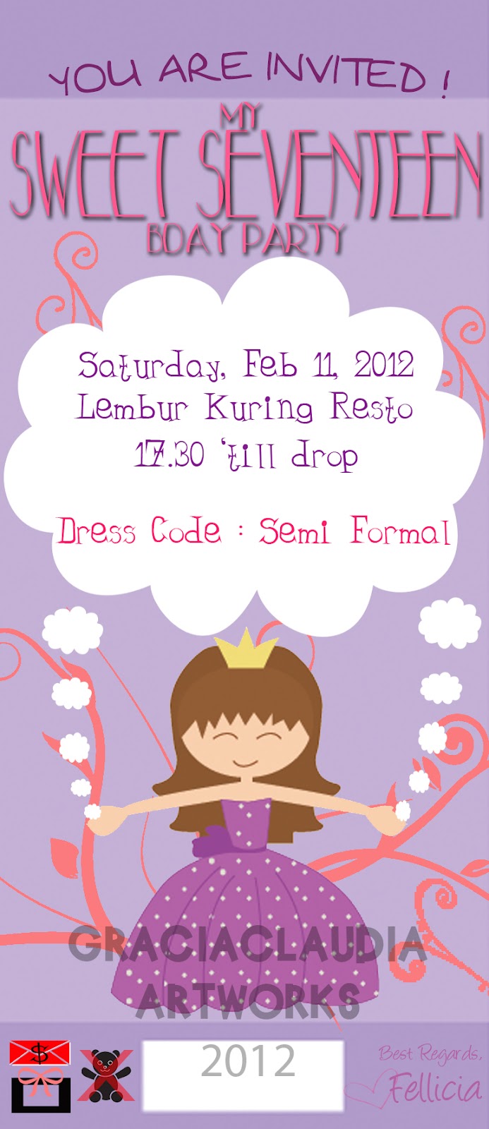 Sweet Seventeen Invitation