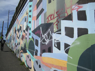 Aurora Bridge Mural (Fremont) Before and After